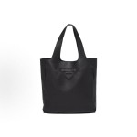 PRADA, embossed logo, simple Tote bag, shopping bag, handbag, regular men\'s style, black